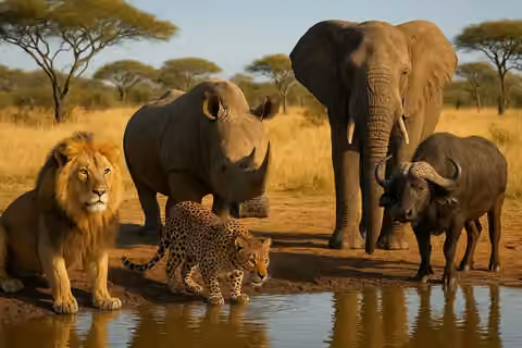 Big Five wildlife on a Kenya safari