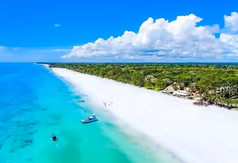 Diani turquoise water